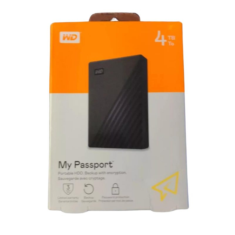 هارد خارجي Western Digital My Passport Ultra 4TB - USB 3.0 - أداء عالي - رقم القطعة WDBRMD0040BGY