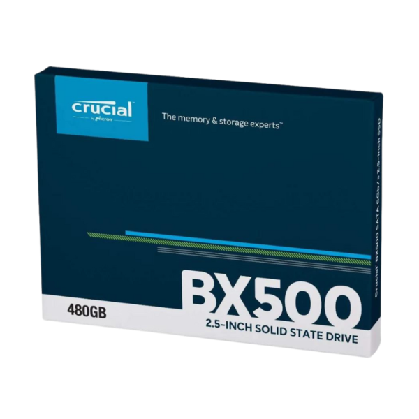 هارد داخلي Crucial BX500 SSD 480GB - أداء عالي SATA III 2.5 بوصة - رقم القطعة BX500