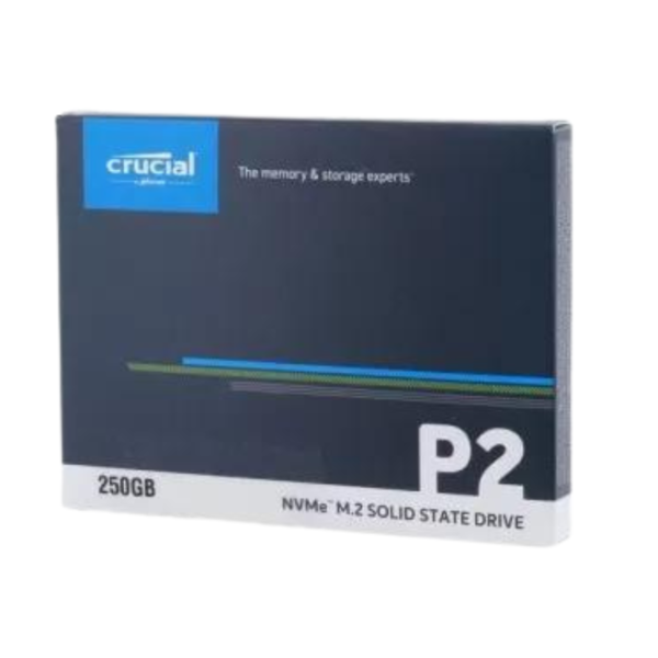 هارد داخلي Crucial P2 250GB PCIe 3.0 NVMe M.2 2280 SSD - أداء عالي - رقم القطعة CT250P2SSD8