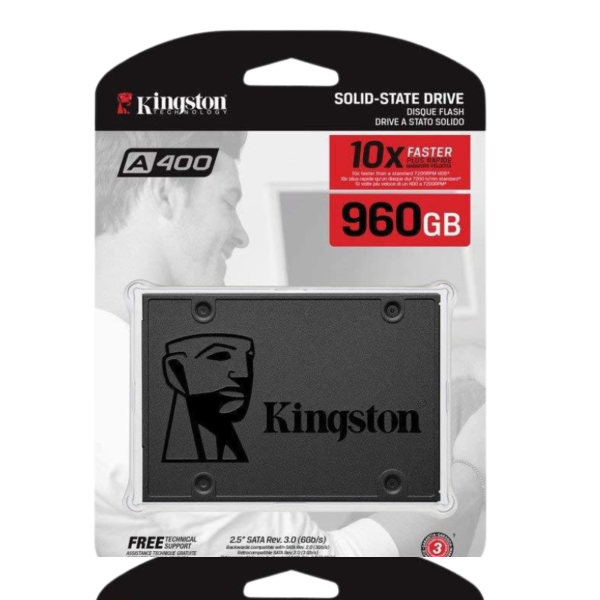 هارد داخلي Kingston A400 SSD 960GB - أداء عالي SATA III 2.5 بوصة - رقم القطعة SA400S37