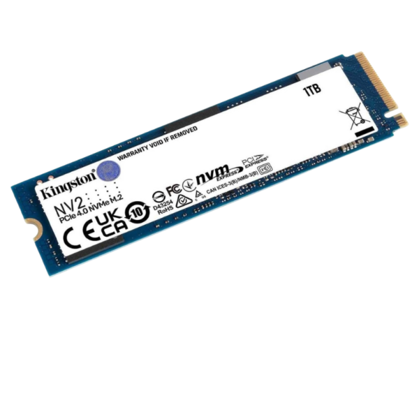 هارد داخلي M.2 SSD NVMe 1TB Kingston NV2 - PCIe 4.0 - أداء عالي - رقم القطعة SNV2S1000G