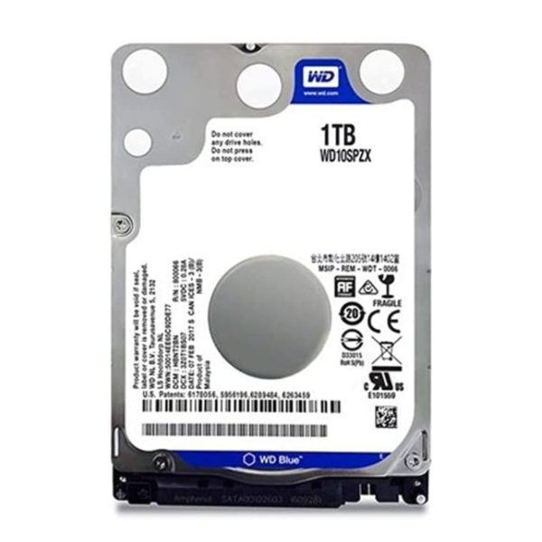 هارد داخلي Western Digital Blue 1TB - 2.5 بوصة SATA III - أداء عالي - رقم القطعة WD10SPZX