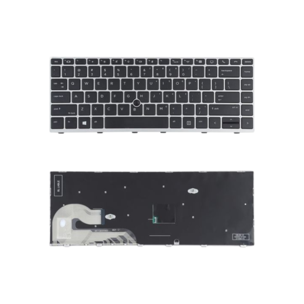 كيبورد HP LAP-KEY-1025 أصلي - متوافق مع HP EliteBook 840 G5 و 745 G6 - بإضاءة مدمجة