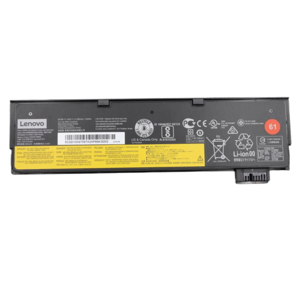 بطارية Lenovo 01AV422 - متوافقة مع سلسلة ThinkPad T470، T480، X270، P51s - سعة 24 واط/ساعة