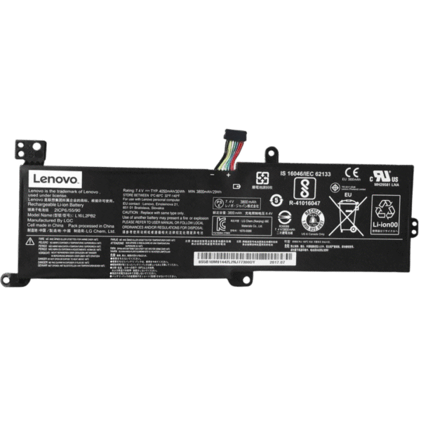 بطارية Lenovo L16L2PB2 أصلية متوافقة مع IdeaPad 320 و330 - سعة 30 واط/ساعة