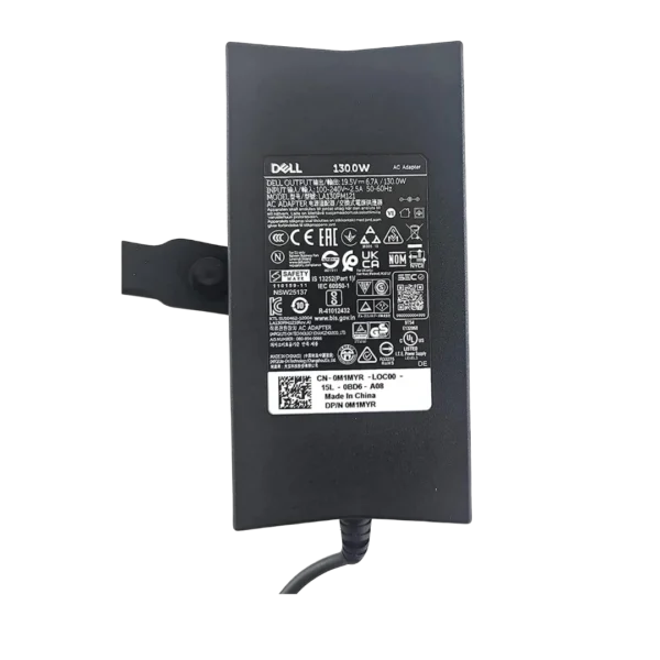شاحن لاب توب ديل أصلي - Original Dell Charger 19.5V 6.7A 130W 7.4x5.0 - رقم القطعة LA130PM190