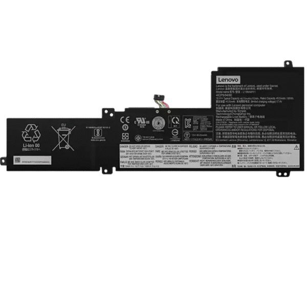 بطارية Lenovo L19L4PF1 أصلية متوافقة مع IdeaPad 5 و5i - سعة 70 واط/ساعة