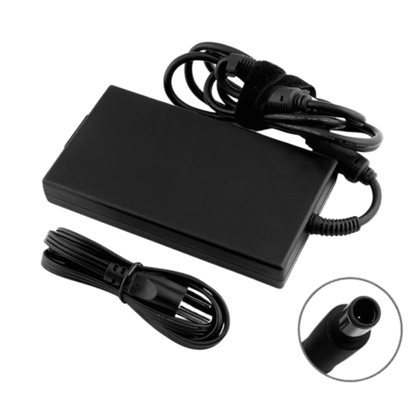 شاحن HP أصلي 200W – 19.5V 10.3A – موصل 7.4×5.0mm – لأجهزة ZBook وEliteBook – 608431-001