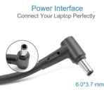 ⁦شاحن اسوس أصلي 150 واط - 20V 7.5A - Type 6.0x3.7mm - ASUS ROG Zephyrus - Original Asus Charger - رقم القطعة ADP-150CH B⁩ - الصورة ⁦3⁩