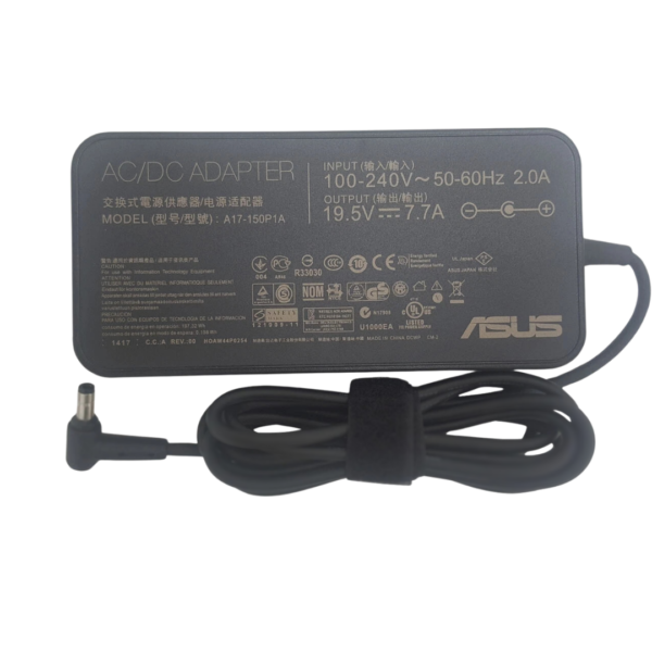شاحن اسوس أصلي 150 واط - 19V 7.9A - Type 5.5x2.5mm - Original Asus Charger - رقم القطعة ADP-150NB D