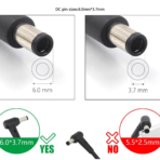 ⁦شاحن اسوس أصلي 240 واط - 20V 12A - Type 6.0x3.7mm - ASUS ROG Zephyrus - Original Asus Charger - رقم القطعة ADP-240EB B⁩ - الصورة ⁦3⁩