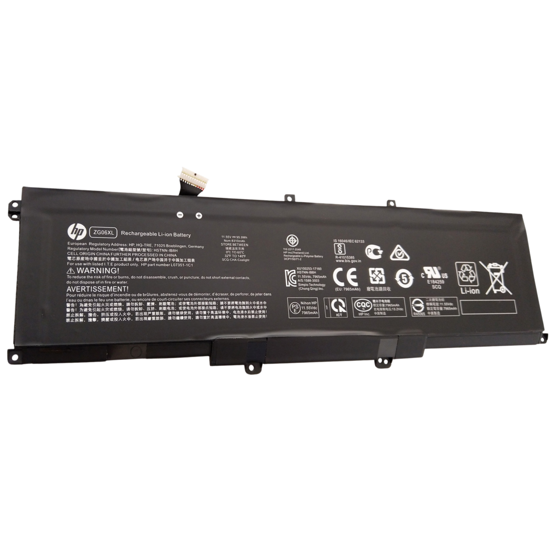 HP ZG06XL battery بطارية HP ZG06XL أصلية متوافقة مع ZBook Studio G5 وX360 G5 وEliteBook 1050 G1 - سعة 95.9 واط/ساعة - الصورة 1