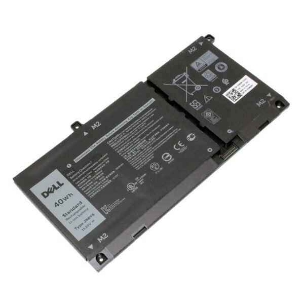 بطارية Dell JK6Y6 أصلية متوافقة مع Latitude 3410 و3510 وVostro 5300 و5401 و5501 وInspiron 5300 و5401 و5408 و5501 - سعة 40 واط/ساعة