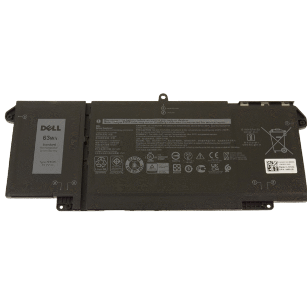 بطارية Dell 7FMXV أصلية متوافقة مع Latitude 5320 و7320 و7420 و7520 - سعة 63 واط/ساعة