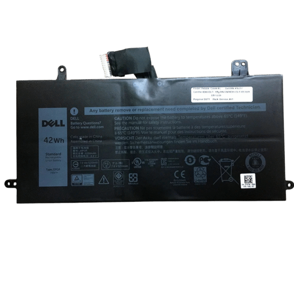 بطارية Dell J0PGR أصلية متوافقة مع Latitude 5285 و5290 - سعة 42 واط/ساعة