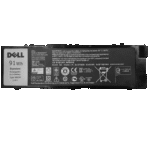 بطارية Dell MFKVP أصلية متوافقة مع Precision 15 7510 و7520 و17 7710 و7720 - سعة 91 واط/ساعة