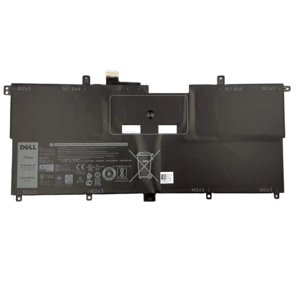 بطارية Dell NNF1C أصلية متوافقة مع XPS 13 9365 2-in-1 - سعة 46 واط/ساعة