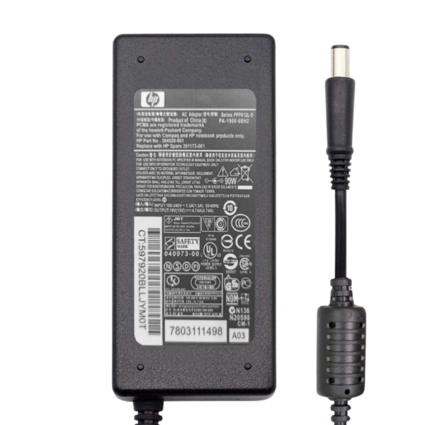 شاحن HP Smart AC أصلي OEM 90W 924589-800 بجهد 19V 4.74A وسوكيت 7.4x5.0mm