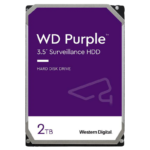 قرص صلب داخلي Western Digital Purple - سعة 2 تيرابايت - مقاس 3.5 إنش - مخصص لأنظمة المراقبة.