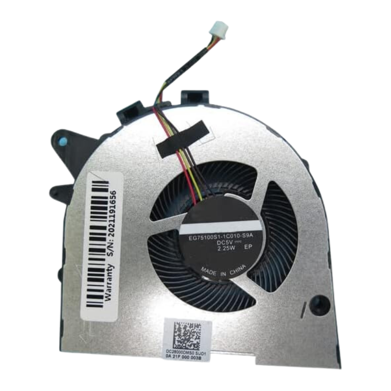 مروحة تبريد متوافقة مع Legion Y540, Y530, و Y545 - Original Lenovo CPU Processor Fan - الفولت 5V - الأمبير 0.5A - تحتوي على 4 أسلاك - رقم القطعة DC28000DMS0