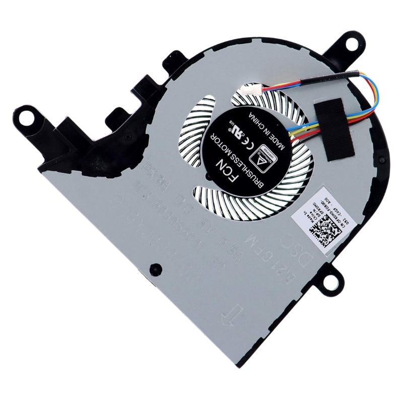 مروحة تبريد متوافقة مع لاب توب Dell Inspiron 5593 و 3580 و 3593 و 5570 - فولت 5V - أمبير 0.5A - عدد الأسلاك 4 - موديل به DVD - رقم القطعة NPFW6