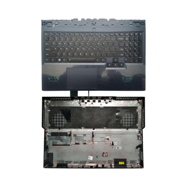 هاوسينج كيبورد لاب توب لينوفو أصلي - Lenovo Legion 5 15ITH6H, 15ACH6A - الجزء C ما حول الكيبورد - بالم ريست - اللون أسود