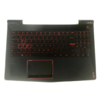 هاوسينج كيبورد لاب توب لينوفو أصلي - Lenovo Y520 - الجزء C بالم ريست - يشمل الكيبورد المضيئة باللون الأحمر والتاتش باد