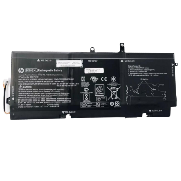 بطارية HP BG06XL أصلية 45Wh متوافقة مع HP EliteBook 1040 G3 Series