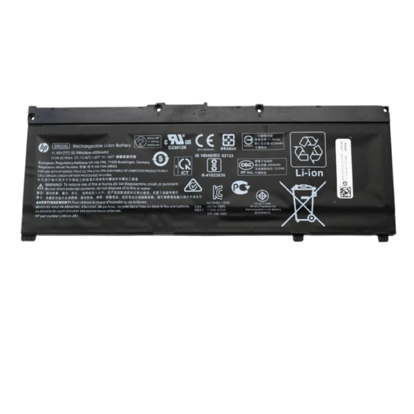 بطارية HP SR03XL أصلية متوافقة مع أجهزة OMEN 15-ce - سعة 52.5 واط/ساعة