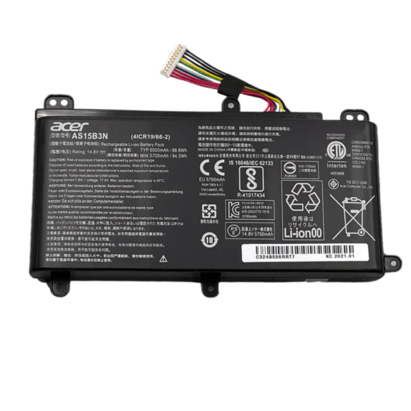 بطارية Acer AS15B3N أصلية 88.8Wh لأجهزة Predator 15 / Predator 17 / Predator 21X
