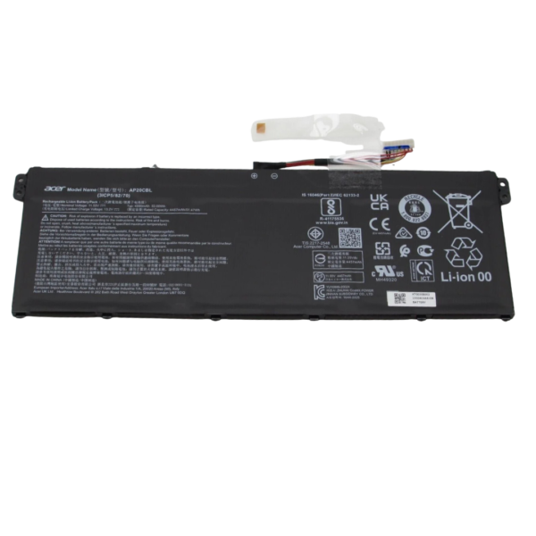 بطارية Acer AP20CBL أصلية 52Wh لأجهزة Swift 3 / Aspire 5 / Aspire 7 / TravelMate / Chromebook