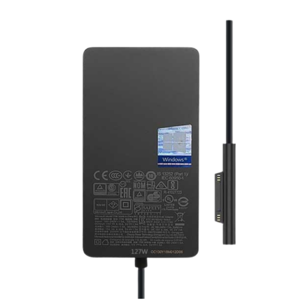 شاحن Microsoft Surface أصلي 127 واط 20V 6.35A موديل 1798 - أسود مع كابل Surface Connect المغناطيسي