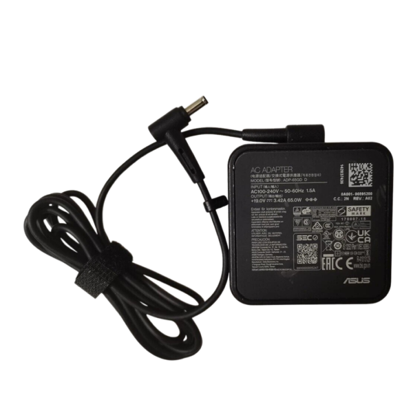 شاحن اسوس أصلي 65 واط – 19V 3.42A – Type 4.5×3.0mm – Asus ExpertBook VivoBook – Original Asus Charger – رقم القطعة ADP-65GD D