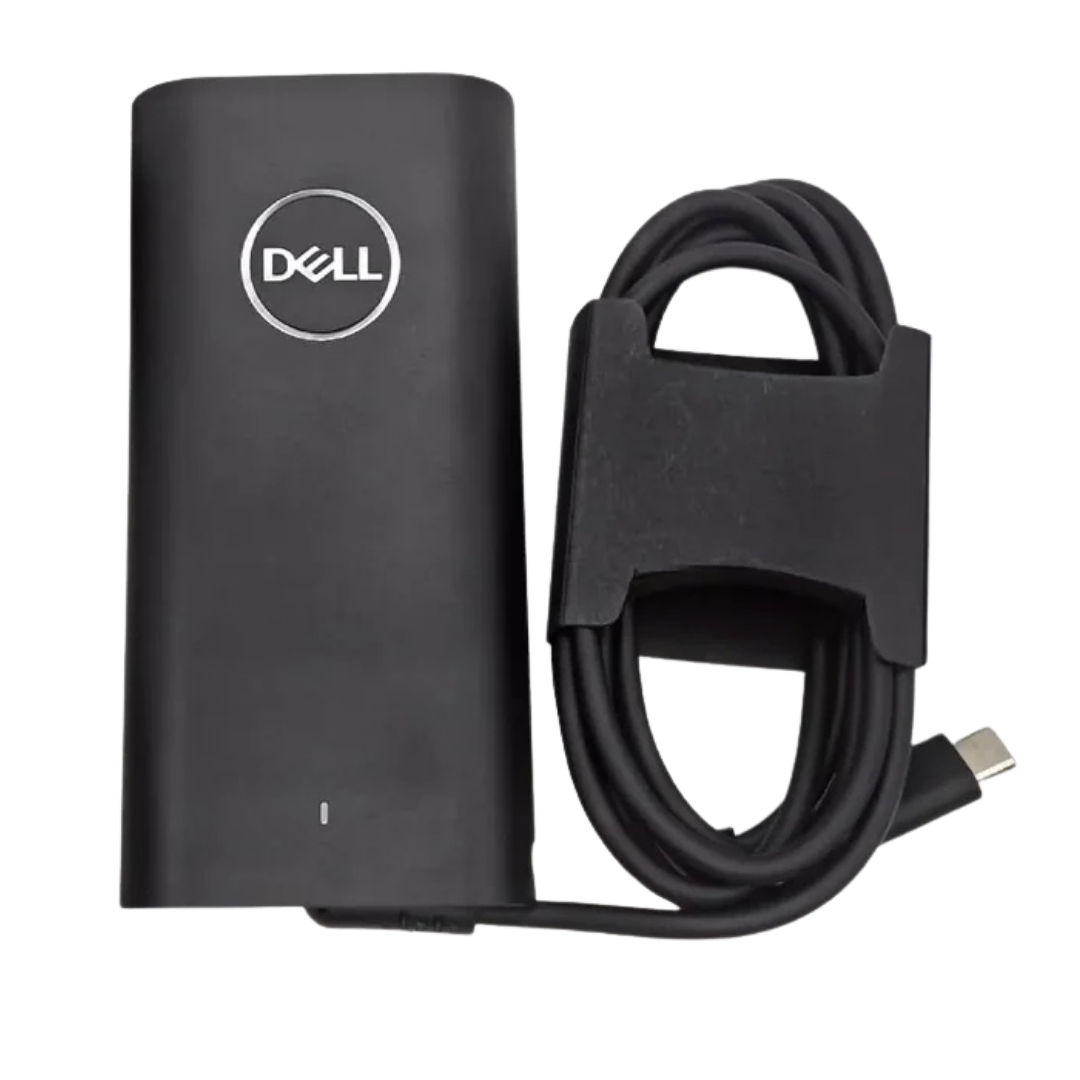 DA100PM220 DELL 100W (3) شاحن ديل أصلي 100 واط USB-C – 20V 5A – Dell Precision Latitude XPS Inspiron – Original Dell Charger – رقم القطعة DA100PM220 LA100PM220 - الصورة 1