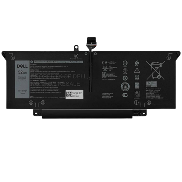 بطارية Dell اصلية JHT2H 52Wh – 7.6V 4 خلايا – Dell Latitude 7310 7410 Chromebook Enterprise