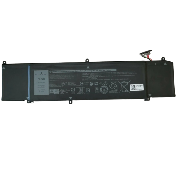 بطارية Dell اصلية XRGXX 90Wh – 11.4V 6 خلايا – Alienware M15 M17 R1 وDell G5 5590 وG7 7590 7790