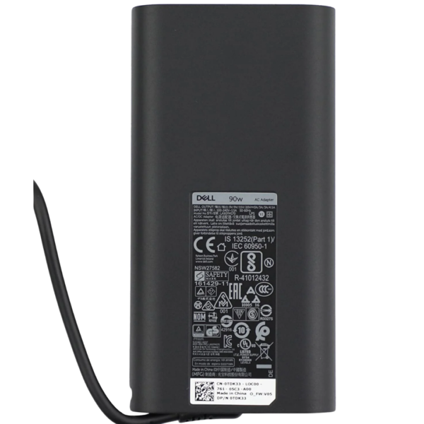 شاحن ديل أصلي 90 واط USB-C – 20V 4.5A – Dell Latitude XPS Precision – Original Dell Charger – رقم القطعة LA90PM170 DA90PM170